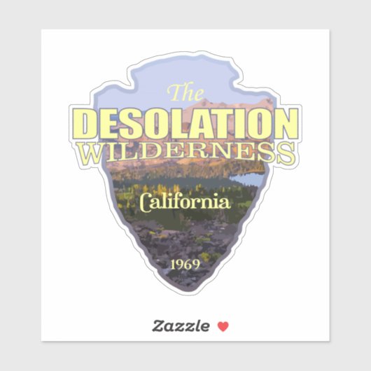 Desolatie WA (pijlpunt) Sticker (Vel)