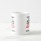 Désolé aux enterrements Mug drôle (Centre)