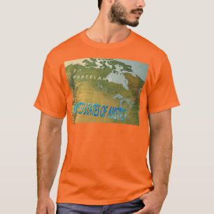 Désolé Canada, T-shirt orange pour hommes