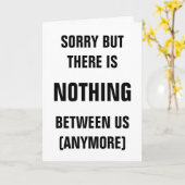 Désolé Carte de rupture pour ex petit ami ou petit (Fleur jaune)