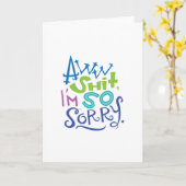 Désolé Carte d'excuses (Fleur jaune)