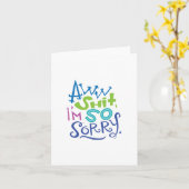 Désolé Carte d'excuses (Fleur jaune)