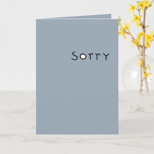 désolé carte noire (Fleur jaune)