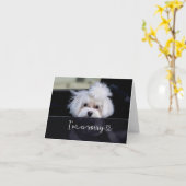 Désolé Carte vierge (Fleur jaune)