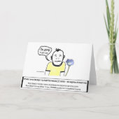 Désolé - Cartoon Guy - Carte (Dos)