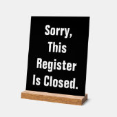 Désolé, Ce Registre Est Fermé Noir (Angle)