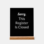 Désolé, Ce Registre Est Fermé Texte Noir & Blanc (Recto)