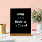 Désolé, Ce Registre Est Fermé Texte Noir & Blanc (Mariage)