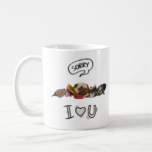 Désolé Chien Mug - Je t'aime par Kay Clover™