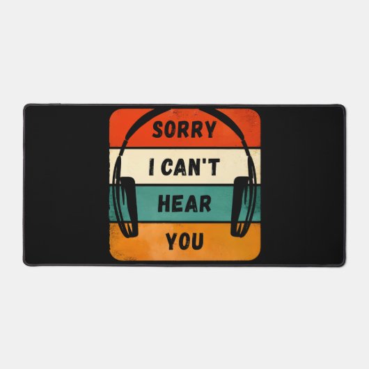 Désolé de ne pas vous entendre - Casques Retro (Recto)