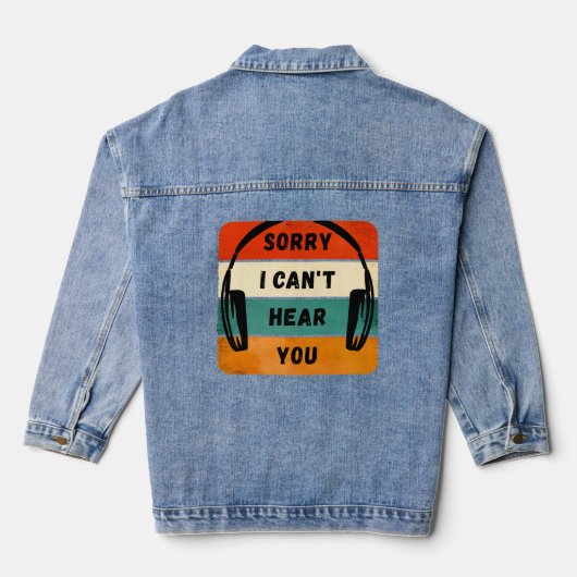 Désolé de ne pas vous entendre - Casques Retro (Verso)