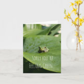 Désolé de vous sentir vert...Obtenez une carte de  (Fleur jaune)