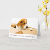 Désolé de vous voir aller carte (Fleur jaune)