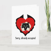 Désolé, déjà occupé – Carte anti-Saint-Valentin dr (Devant)