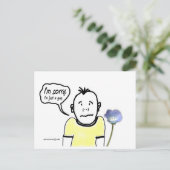 Désolé Guy | Carte postale Blue Beach Song™ (Debout devant)
