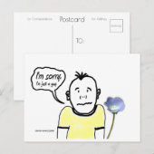 Désolé Guy | Carte postale Blue Beach Song™ (Devant / Derrière)