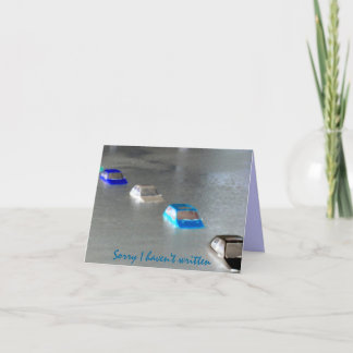 "Désolé je n'ai pas écrit : J'ai été" carte