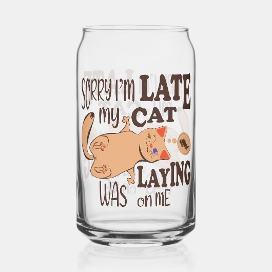 Désolé je suis en retard mon chat était allongé su (Recto)