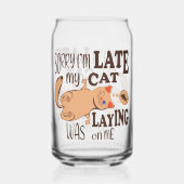 Désolé je suis en retard mon chat était allongé su (Verso)