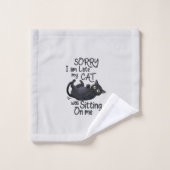 Désolé, je suis en retard - Règles pour chats ! (Gant de toilette)