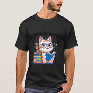 Désolé, je suis pris T-shirt de lecture de chat dr