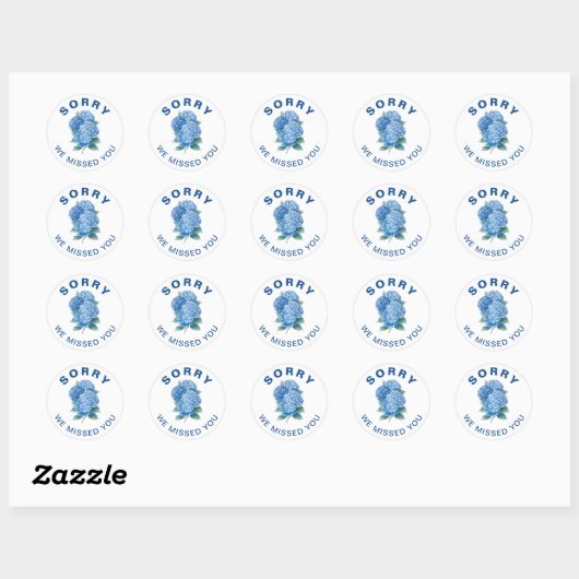 Désolé Nous Vous Avons Manqué Stickers Enveloppe J (Feuille)