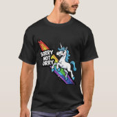 Désolé pas désolé Licorne T-Shirt foncé (Devant)