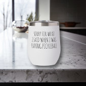 Désolé pour ce que j'ai dit Playing Pickleball