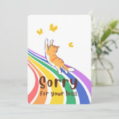 Désolé pour la perte de votre carte de chat (Debout devant)