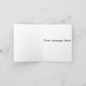 Désolé pour le retard, carte de vœux à ceinture (Intérieur)