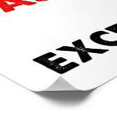 Désolé pour les funérailles Poster drôle (Coin)