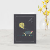 Désolé pour mon retard, carte de vœux retardée (Fleur jaune)