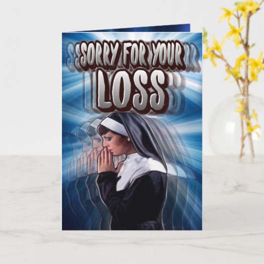 Désolé pour votre carte de perte (Fleur jaune)