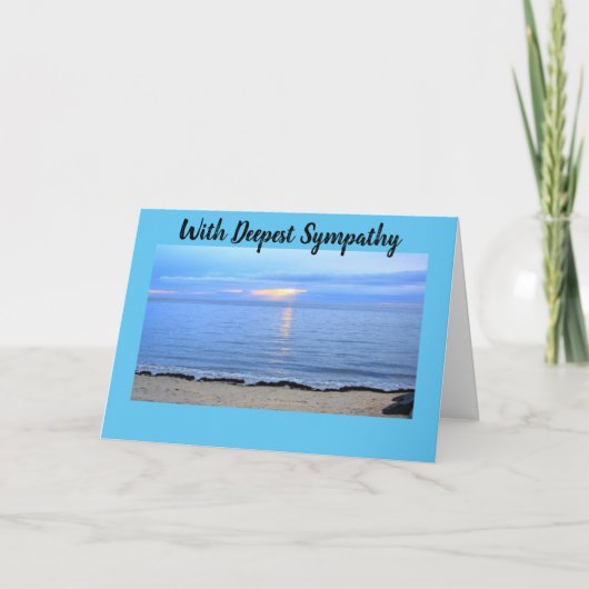 "DÉSOLÉ POUR VOTRE PERTE" CARTE (Devant)