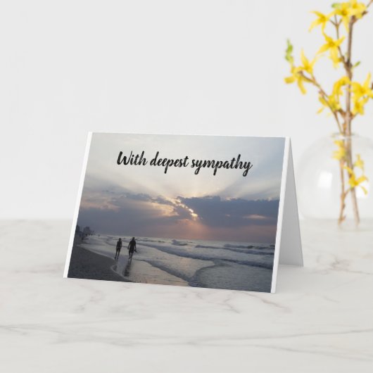 "DÉSOLÉ POUR VOTRE PERTE" CARTE (Fleur jaune)