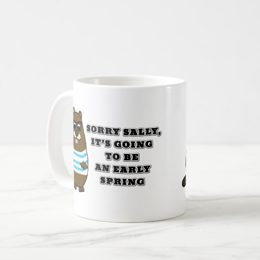 Désolé Sally, début du printemps café Mug (Devant gauche)