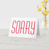 Désolé simple carte de voeux (Fleur jaune)