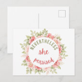 Desondanks bleef ze bestaan briefkaart (Voorkant / Achterkant)