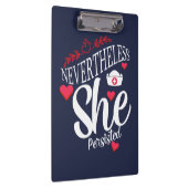 Desondanks bleef ze bestaan klembord (Rechts)