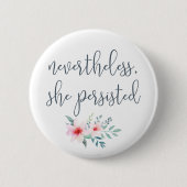 Desondanks bleef ze bestaan ronde button 5,7 cm (Voorkant)