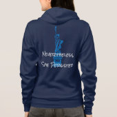 Desondanks bleef ze bij Lady Liberty Hoodie (Achterkant)