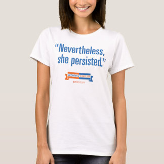 Desondanks bleef ze bij t-shirt