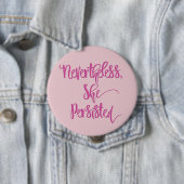 Desondanks bleef ze Button roze (In situ)