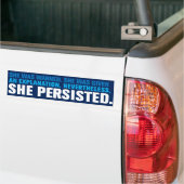 Desondanks bleef ze Elizabeth Warren vasthouden Bumpersticker (Op Truck)