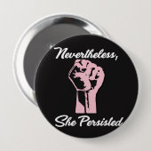 Desondanks bleef ze protesteren tegen Button (Voorkant /achterkant)