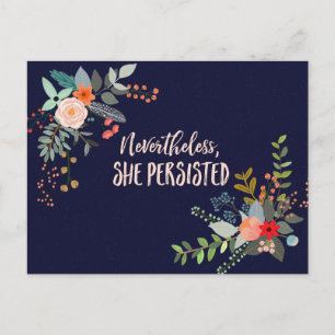 Desondanks bleef ze vasthouden briefkaart