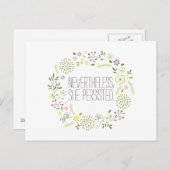 Desondanks bleef ze vasthouden briefkaart (Voorkant / Achterkant)