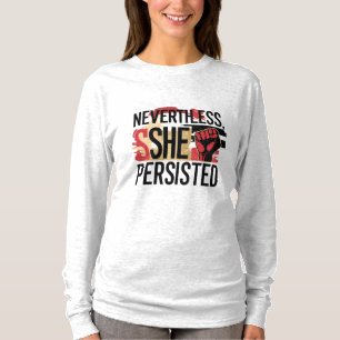 Desondanks bleef ze vasthouden t-shirt