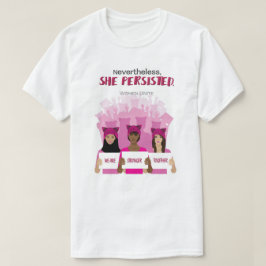 Desondanks bleef ze vasthouden t-shirt