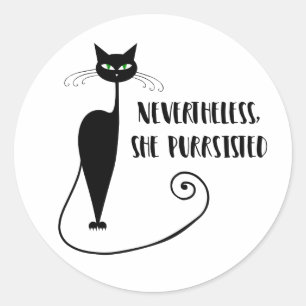 Desondanks bleef ze verbaasd ronde sticker